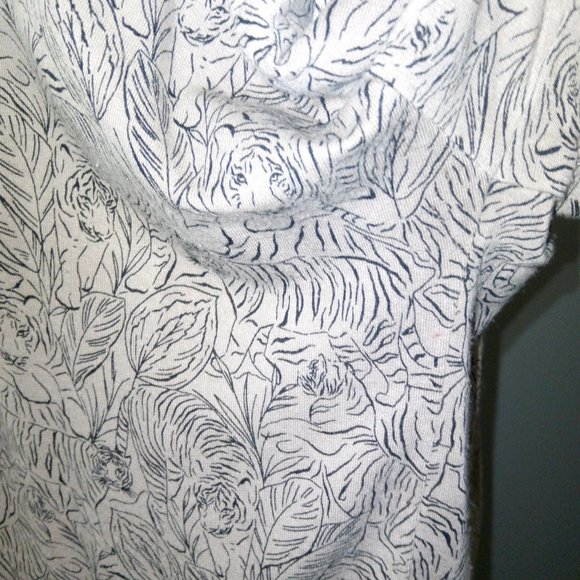 Alfani Oversized Tiger Print Loungewear Top Sz XL - Picture 4 of 11